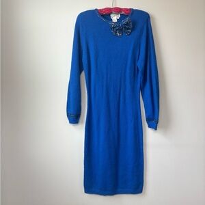 80s Knit Midi Dress